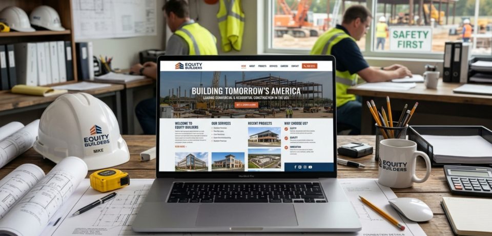 construction company website builder