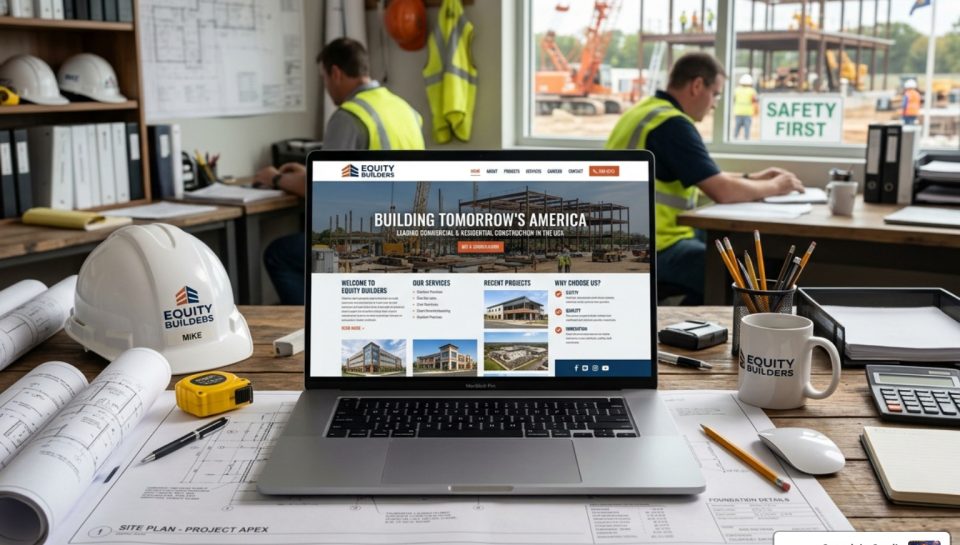 construction company website builder