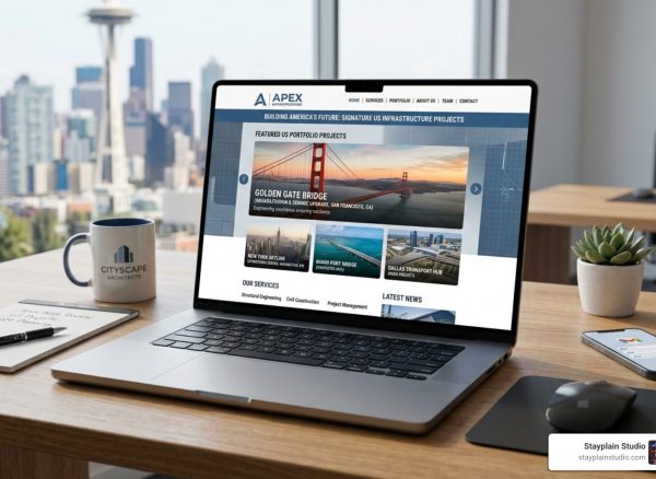 engineering construction website design