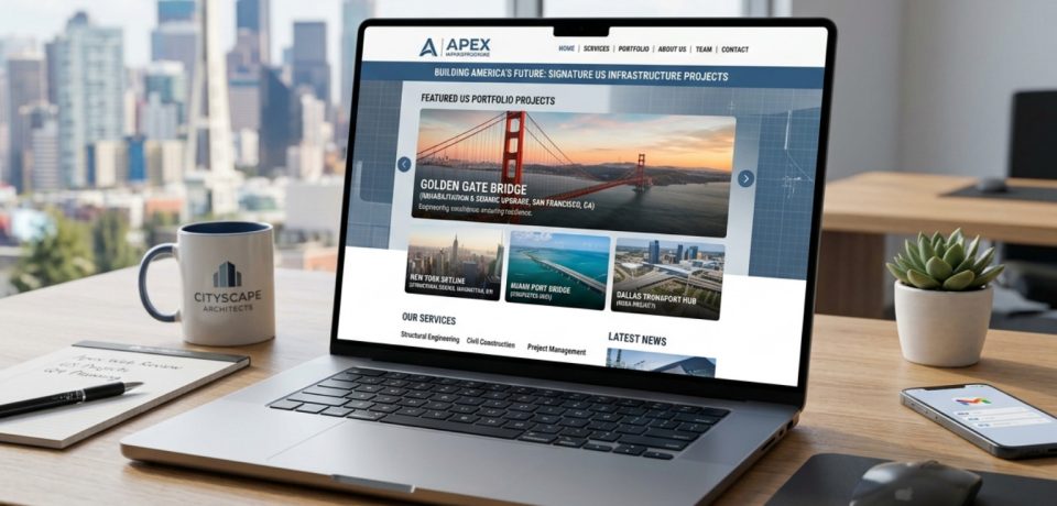 engineering construction website design