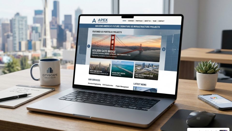 engineering construction website design