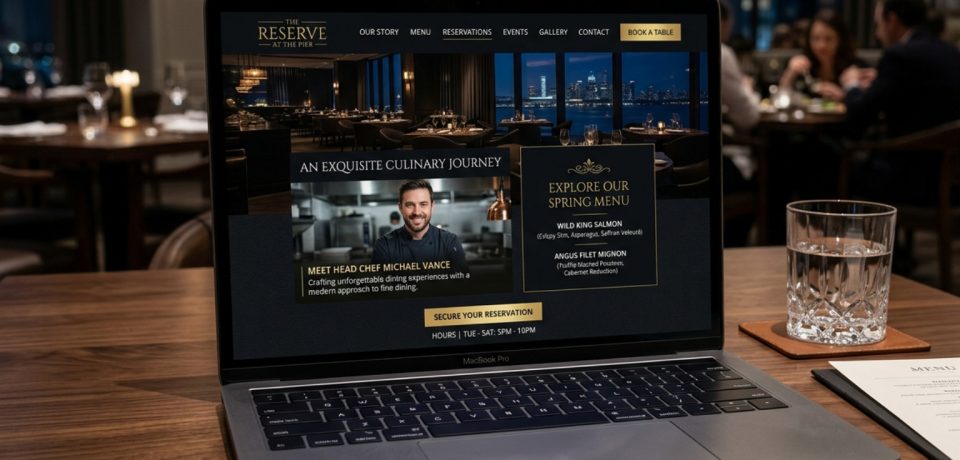 fine dining restaurant website