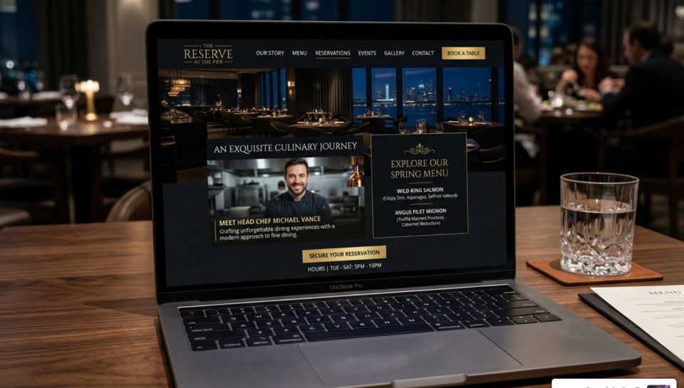 fine dining restaurant website