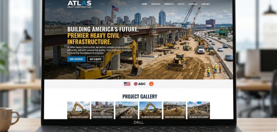 heavy construction company website