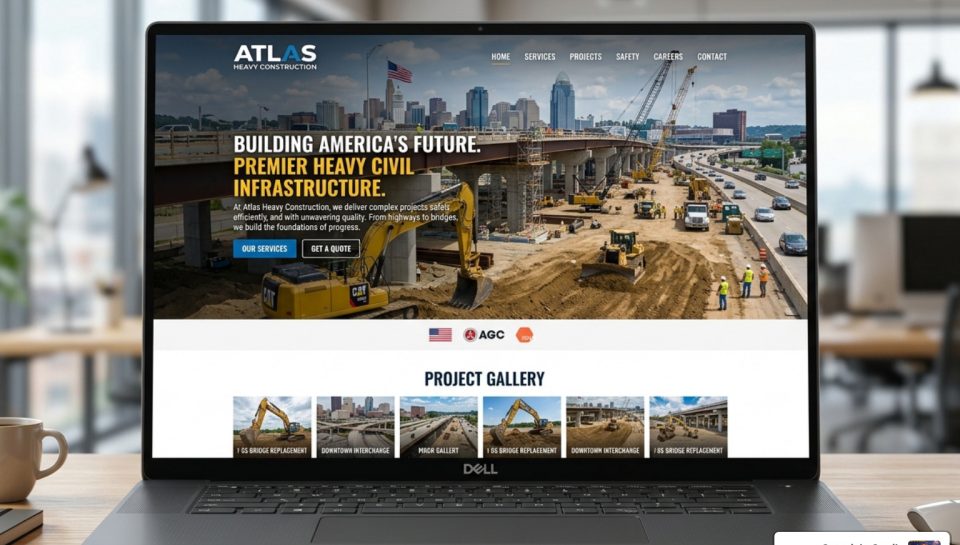 heavy construction company website