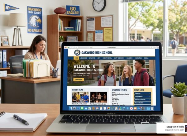 high school website design