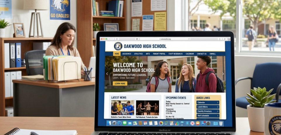 high school website design