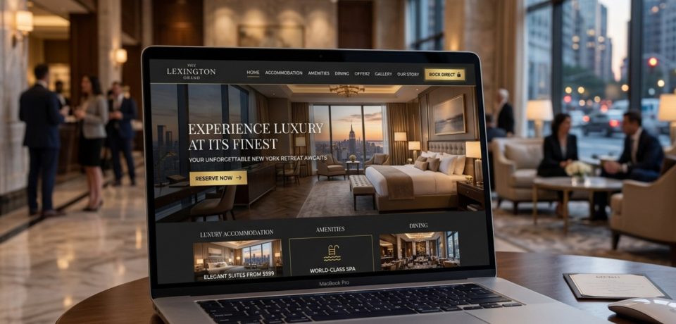 luxury hotel website design