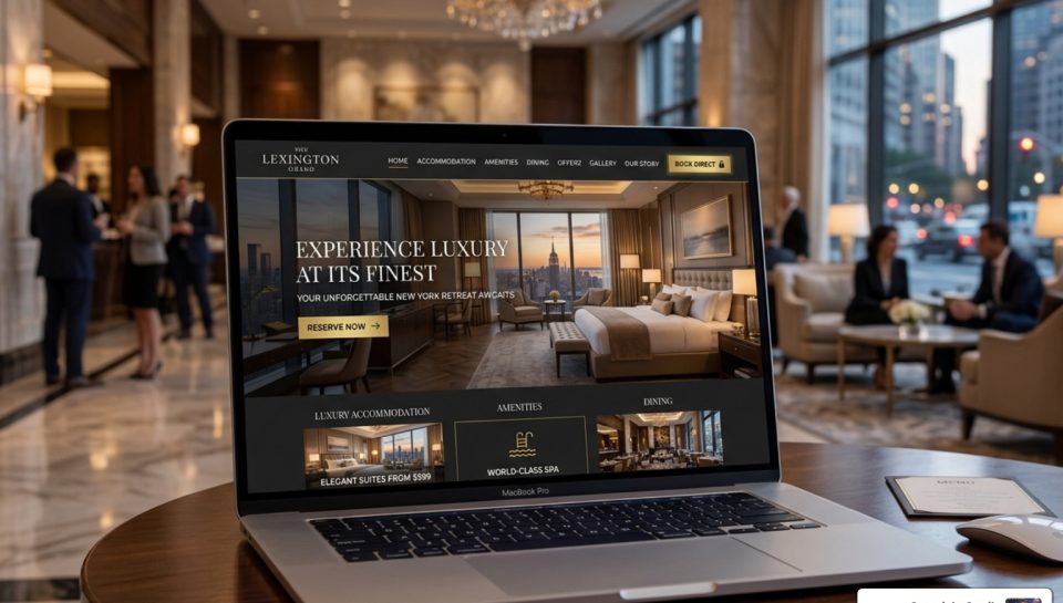 luxury hotel website design
