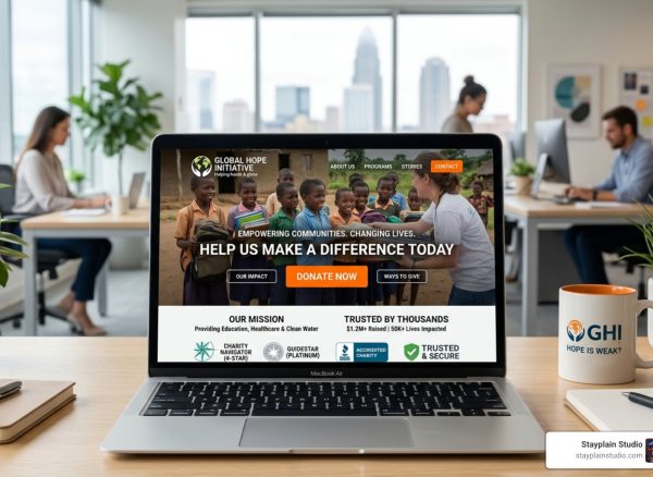 ngo donation website design