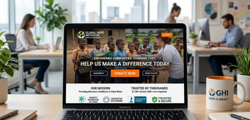 ngo donation website design