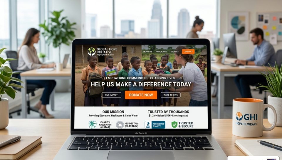 ngo donation website design