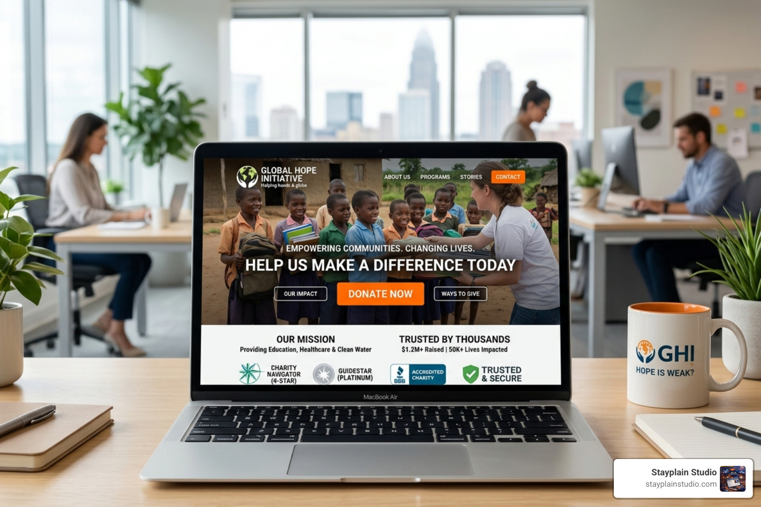ngo donation website design