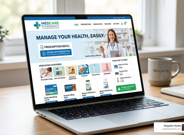 pharmacy e-commerce website design