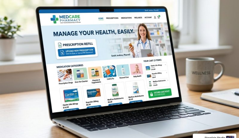 pharmacy e-commerce website design