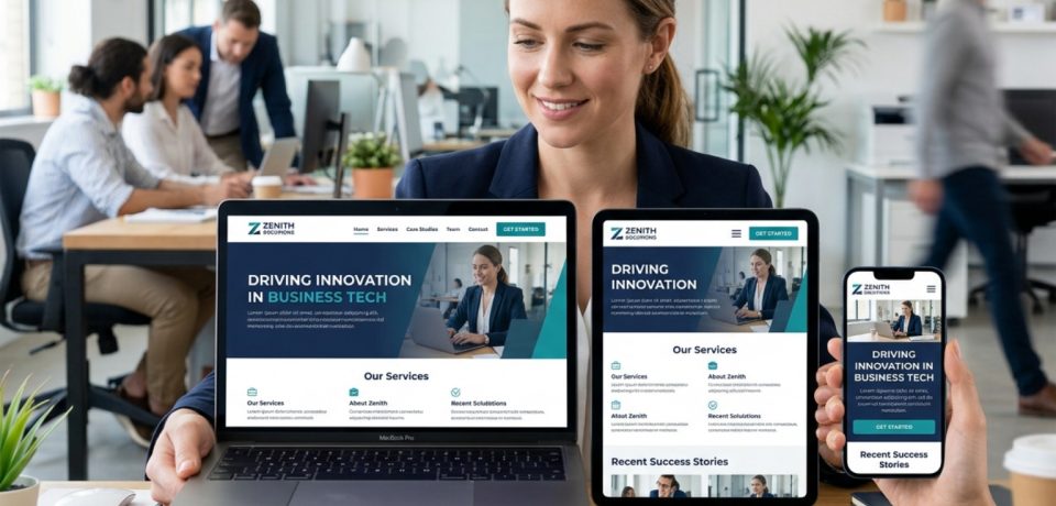 responsive business website services