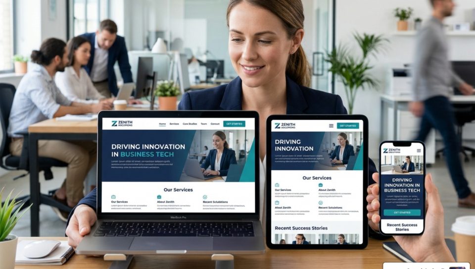 responsive business website services