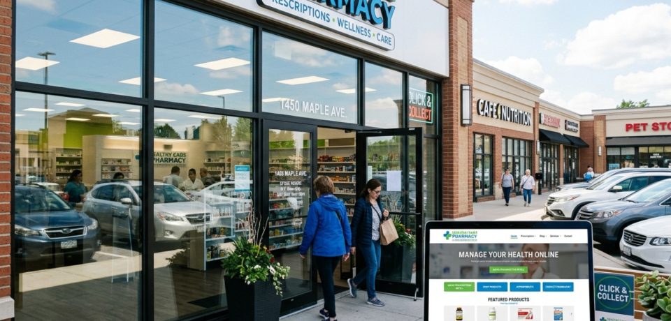 retail pharmacy website design