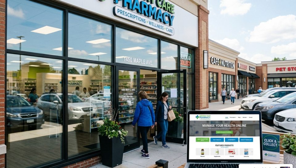 retail pharmacy website design
