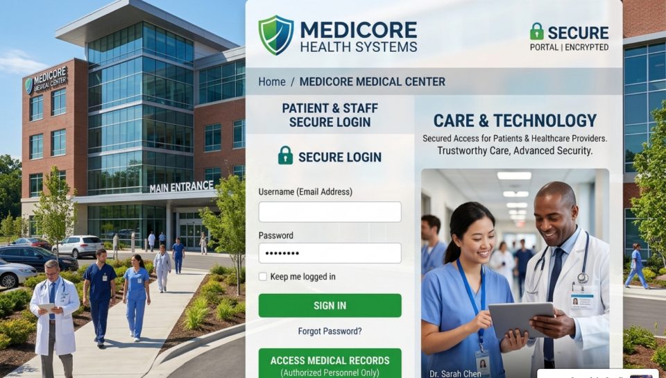 secure hospital website design