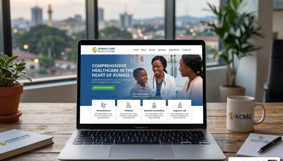 healthcare website development Kumasi